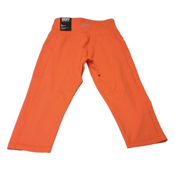 NWT DKNY Sport Coral High Waist Tight Yoga Workout Shorts Size XS - Picture 2 of 7